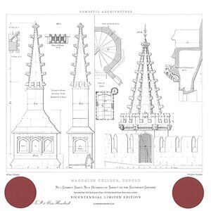 Architectural Print: Magdelina College Chimney Shaft / Size A2 Limited Edition